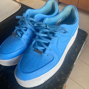 University Blue Air Force 1’s - barely worn